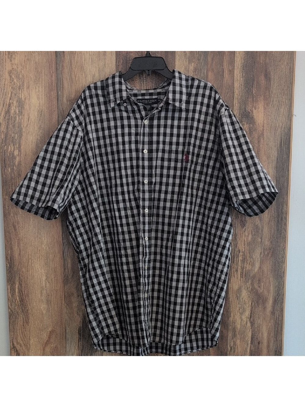 US Polo Ralph Lauren Checkered Big&Tall Button Down Shirt 2XLT  806F